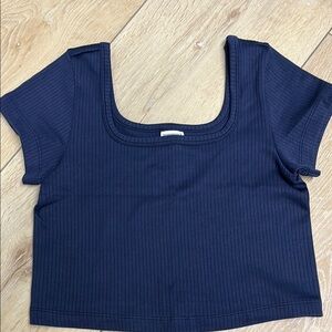 Victoria's Secret Navy Ribbed Bodysuit